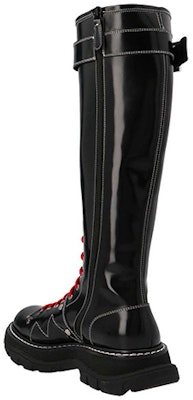 (Women) Alexander McQueen High Top Sneaker 'Black Leather' 676733WHZ8M1090 Lookbook (Women) Alexander McQueen High Top Sneaker 'Black Leather' 676733WHZ8M1090