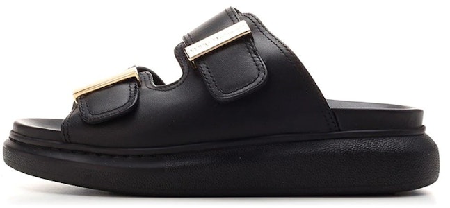 亞歷山大·麥昆 混搭時尚皮革涼鞋 女款 黑色 Buy 亞歷山大·麥昆 混搭時尚皮革涼鞋 女款 黑色