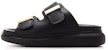 (Women) Alexander McQueen Hybrid 'Black Fashion Leather Sandal' 650784WHXZB1088