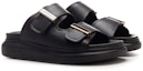 Lookbook (Women) Alexander McQueen Hybrid 'Black Fashion Leather Sandal' 650784WHXZB1088