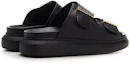 Shop (W) Alexander McQueen Hybrid 'Sandal Kulit Fesyen Hitam' 650784WHXZB1088