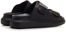 Shop (Women) Alexander McQueen Hybrid 'Black Fashion Leather Sandal' 650784WHXZB1088