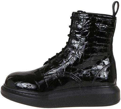 alexander-mc-queen-hybrid-ankle-boot-black-crocodile-women