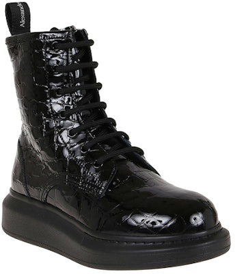 (W) Alexander McQueen Hybrid Ankle Boot 'Crocodile Hitam' 633922-WHY20-1000 Lookbook (W) Alexander McQueen Hybrid Ankle Boot 'Crocodile Hitam' 633922-WHY20-1000