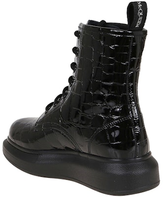 (Women) Alexander McQueen Hybrid Ankle Boot 'Black Crocodile' 633922-WHY20-1000 Shop (Women) Alexander McQueen Hybrid Ankle Boot 'Black Crocodile' 633922-WHY20-1000