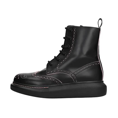 (W) Alexander McQueen Hybrid Ankle Boots 'Core Black'