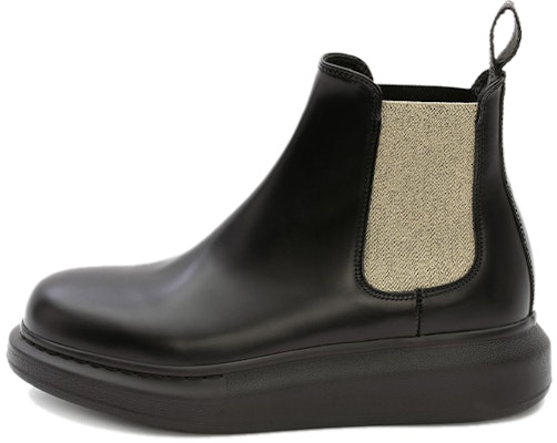 (Women) Alexander McQueen Hybrid Chelsea 'Black Gold' 586398WHX5I1088 Buy (Women) Alexander McQueen Hybrid Chelsea 'Black Gold' 586398WHX5I1088