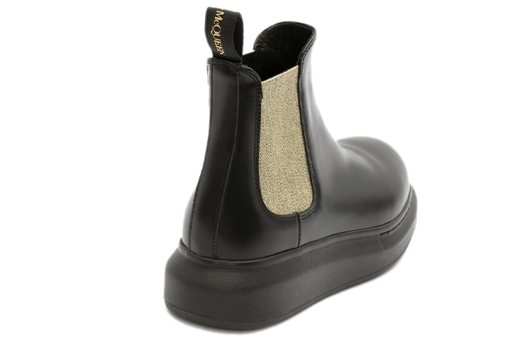 Shop (W) Alexander McQueen Hybrid Chelsea 'Negro Oro' 586398WHX5I1088