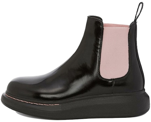 (Women) Alexander McQueen Hybrid Chelsea Boot 'Black Sugar Pink' 586398-WHX52-1123 Buy (Women) Alexander McQueen Hybrid Chelsea Boot 'Black Sugar Pink' 586398-WHX52-1123