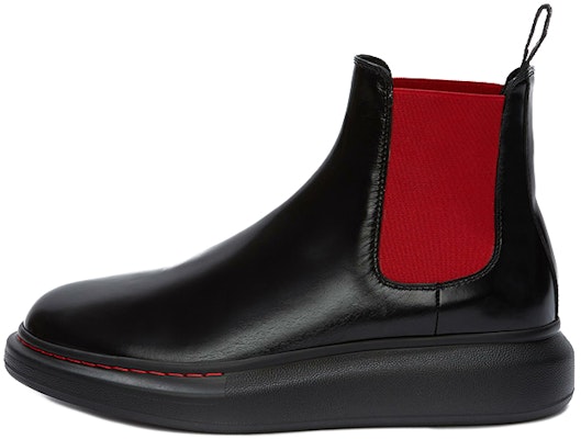 (Women) Alexander McQueen Hybrid Chelsea Boot 'Black Red' 586398-WHX52-1066 Buy (Women) Alexander McQueen Hybrid Chelsea Boot 'Black Red' 586398-WHX52-1066