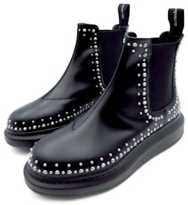 Alexander McQueen 亞歷山大·麥昆 厚底切爾西靴 女款 黑色 Lookbook Alexander McQueen 亞歷山大·麥昆 厚底切爾西靴 女款 黑色