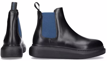 (W) 알렉산더 맥퀸 하이브리드 첼시 부츠 '블랙 블루' 586398WHX561097 Details for (W) 알렉산더 맥퀸 하이브리드 첼시 부츠 '블랙 블루' 586398WHX561097