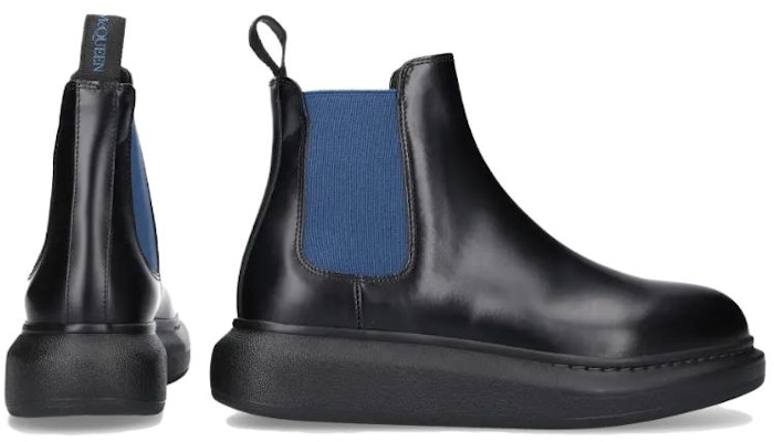 (Women) Alexander McQueen Hybrid Chelsea Boot 'Black Blue' 586398WHX561097 Details for (Women) Alexander McQueen Hybrid Chelsea Boot 'Black Blue' 586398WHX561097