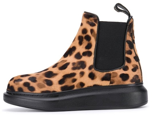 (Women) Alexander McQueen Hybrid Chelsea Boot 'Leopard Brown' 586399WLCZ62044 Buy (Women) Alexander McQueen Hybrid Chelsea Boot 'Leopard Brown' 586399WLCZ62044
