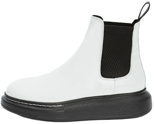 (Women) Alexander McQueen Hybrid Chelsea Boot 'White Black' 586398-WHX52-9061 Buy (Women) Alexander McQueen Hybrid Chelsea Boot 'White Black' 586398-WHX52-9061