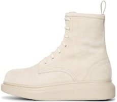 (Women) Alexander McQueen Hybrid Chelsea Boot Beige Suede 586394WHXK12222 (Women) Alexander McQueen Hybrid Chelsea Boot Beige Suede 586394WHXK12222