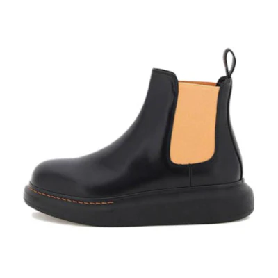 (W) Alexander McQueen Hybrid Chelsea Boot 'Black Corsage'