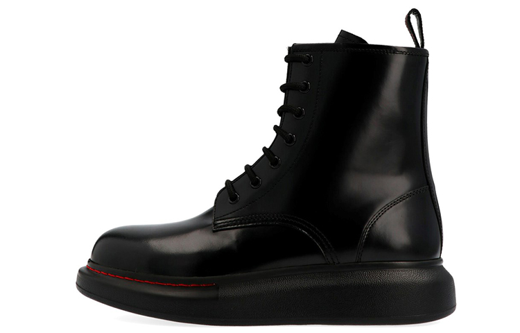(Women) Alexander McQueen Hybrid Combat Boot 'Black' 586394WHX511000