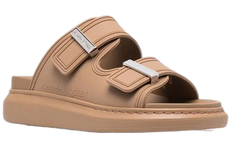 Lookbook (W) Sandalias Alexander McQueen Híbridas Doble Hebilla 'Camel' 658063W4Q512612
