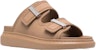 (Women) Alexander McQueen Hybrid Double Buckle Sandal 'Camel' 658063W4Q512612