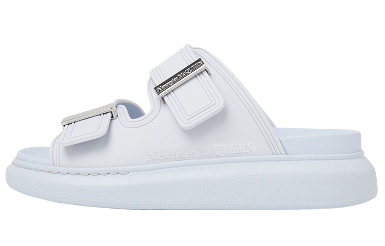 (Women) Alexander McQueen Hybrid Flat Sandal 'Lilac Logo' 658063W4Q515305