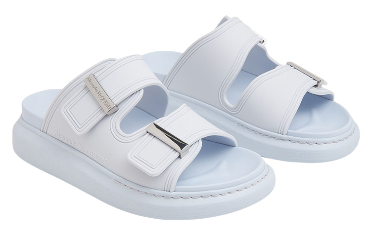 Lookbook (W) (女性用) アレキサンダー マックイーン ハイブリッドフラットサンダル 'ライラックロゴ' 658063W4Q515305 658063W4Q515305