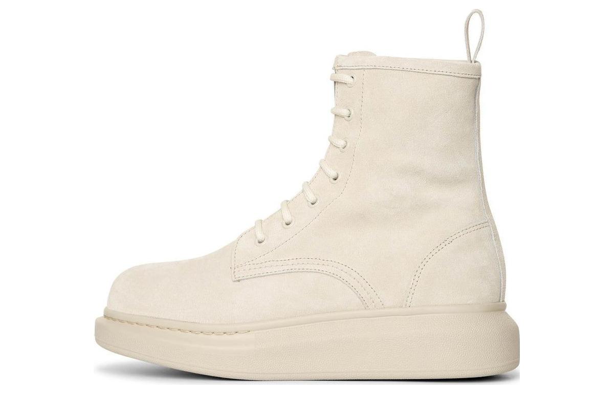 (Women) Alexander McQueen Hybrid Lace Up Boot 'Beige' 586394WHXK12222