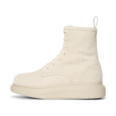 (W) Alexander McQueen Hybrid Lace Up Boot 'Beige'