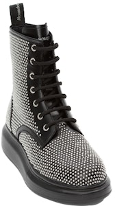 (W) Bota Alexander McQueen Hybrid Lace Up 'Negro Plata' 611701WHXHE1081 Lookbook (W) Bota Alexander McQueen Hybrid Lace Up 'Negro Plata' 611701WHXHE1081
