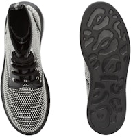 (W) 亚历山大·麦昆混合系带靴‘黑色银色’ 611701WHXHE1081 Purchase (W) 亚历山大·麦昆混合系带靴‘黑色银色’ 611701WHXHE1081