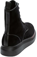 (W) アレキサンダー・マックイーン ハイブリッドレースアップブーツ (ベルベットブラック) 586395W4IKX1000 Shop (W) アレキサンダー・マックイーン ハイブリッドレースアップブーツ (ベルベットブラック) 586395W4IKX1000