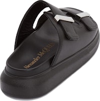 Alexander McQueen亞歷山大麥昆 混搭風格簡約皮革運動涼鞋 女式 黑色 Shop Alexander McQueen亞歷山大麥昆 混搭風格簡約皮革運動涼鞋 女式 黑色