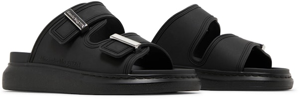 (W) アレキサンダー・マックイーン ハイブリッドスライド (黒) 658063-W4Q51-1081 Cheap (W) アレキサンダー・マックイーン ハイブリッドスライド (黒) 658063-W4Q51-1081