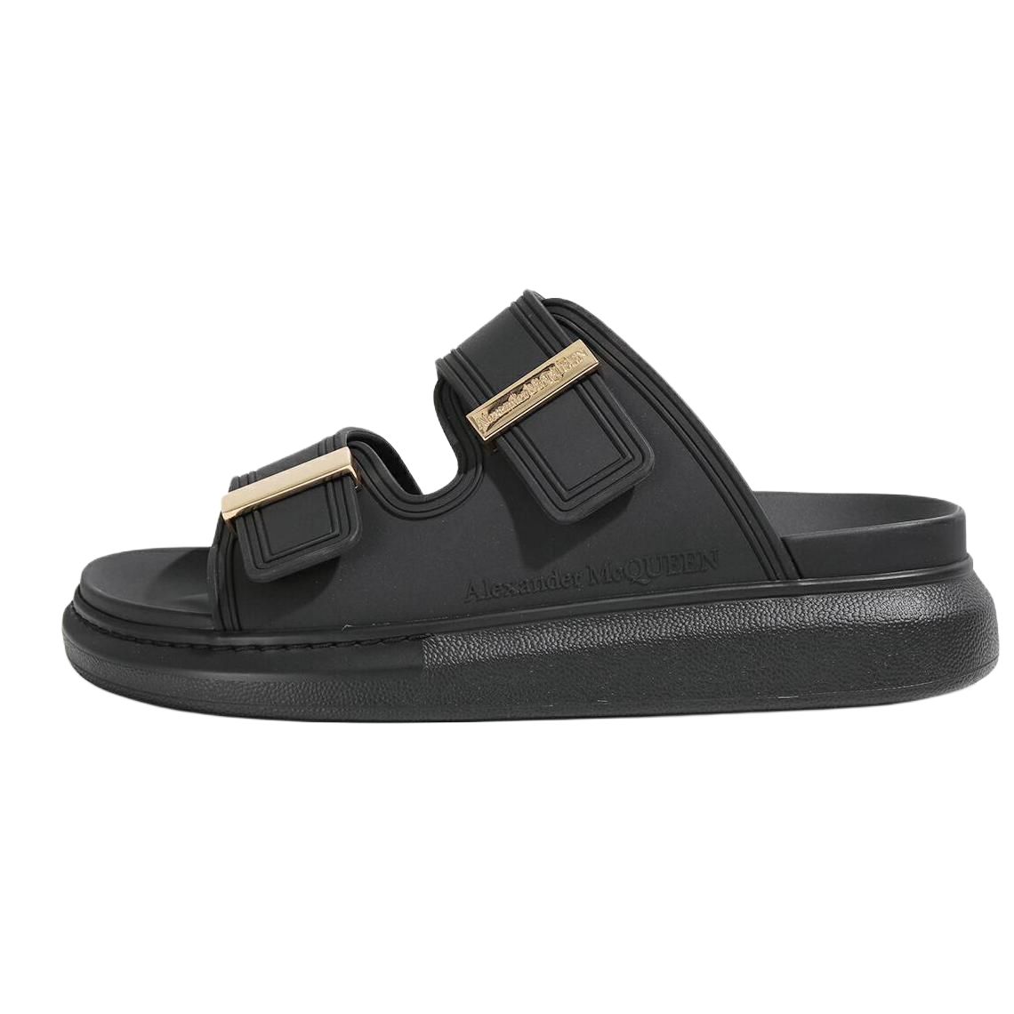 (Women) Alexander McQueen Hybrid Slide 'Black Gold' 658063W4Q521088