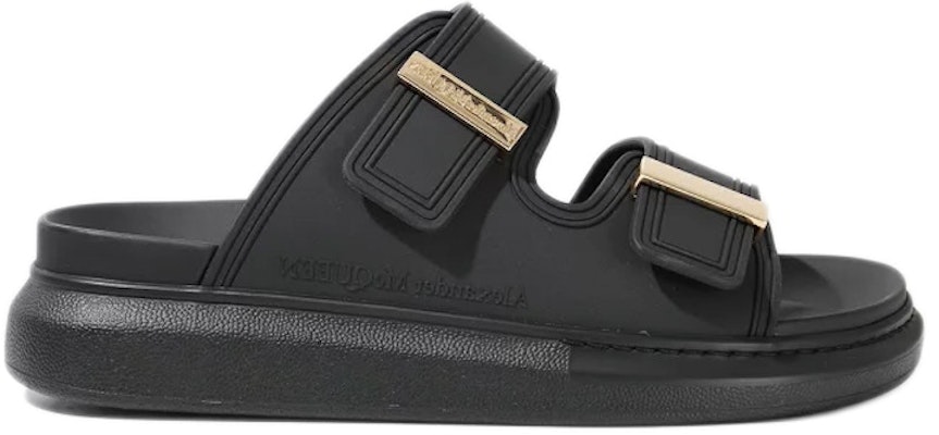 Alexander McQueen 亞歷山大·麥昆 橡膠拼接拖鞋 女款 黑色 Buy Alexander McQueen 亞歷山大·麥昆 橡膠拼接拖鞋 女款 黑色