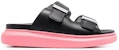 (W) Alexander McQueen Hibrid Selipar 'Hitam Merah Jambu' 650784WHXZR1487