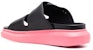 (W) Alexander McQueen Hibrid Selipar 'Hitam Merah Jambu' 650784WHXZR1487