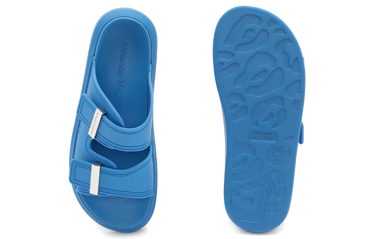 Shop (W) 亚历山大·麦昆混合拖鞋‘蓝色’ 658063-W4Q51-4297