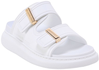 Alexander McQueen亞歷山大麥昆 混合 橡膠 露趾 厚底 時尚涼拖 女款 白色 Order Alexander McQueen亞歷山大麥昆 混合 橡膠 露趾 厚底 時尚涼拖 女款 白色