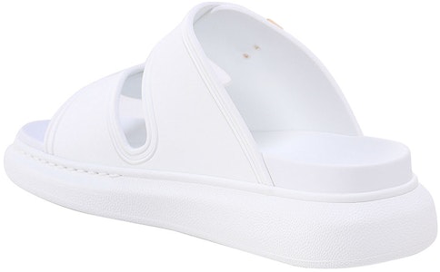 Alexander McQueen亞歷山大麥昆 混合 橡膠 露趾 厚底 時尚涼拖 女款 白色 Lookbook Alexander McQueen亞歷山大麥昆 混合 橡膠 露趾 厚底 時尚涼拖 女款 白色