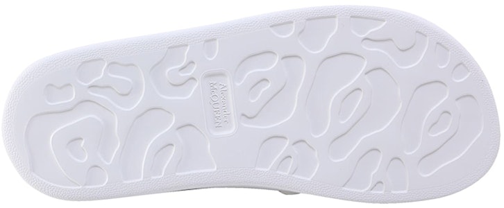 Alexander McQueen亞歷山大麥昆 混合 橡膠 露趾 厚底 時尚涼拖 女款 白色 Shop Alexander McQueen亞歷山大麥昆 混合 橡膠 露趾 厚底 時尚涼拖 女款 白色