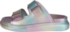 Buy (W) Alexander McQueen Hybrid Slide 'Plata Multicolor' 697095W4TM28258