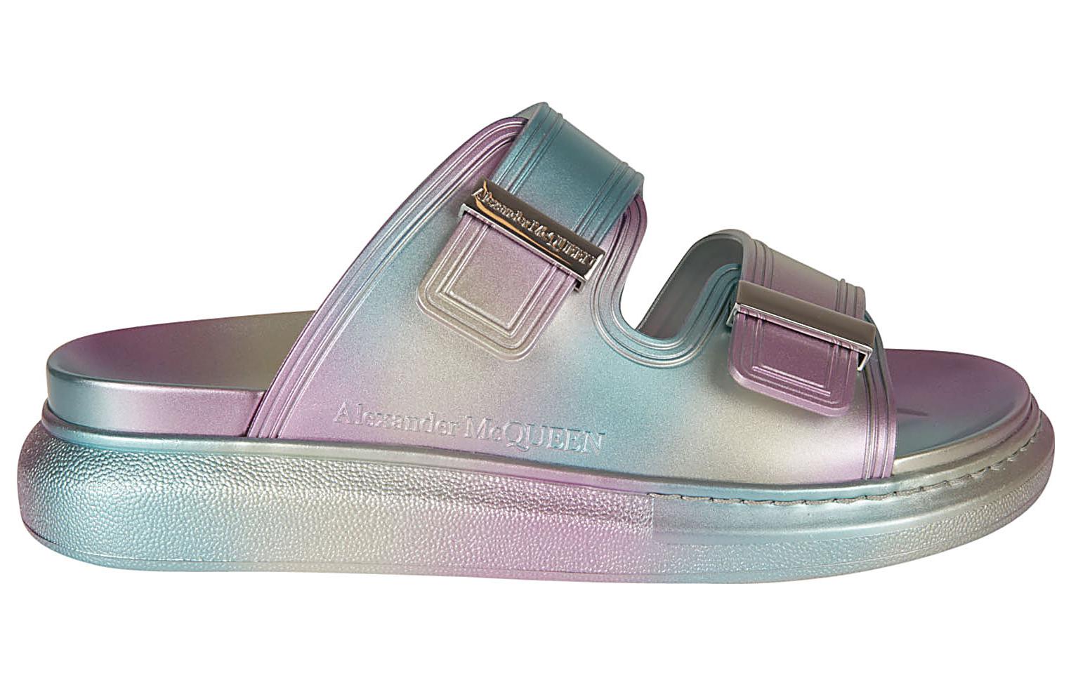 Order (W) Alexander McQueen Hybrid Slide ''Argento Multicolore'' 697095W4TM28258