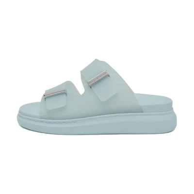 (W) Alexander McQueen Hybrid Slides 'Powder Blue Silver'