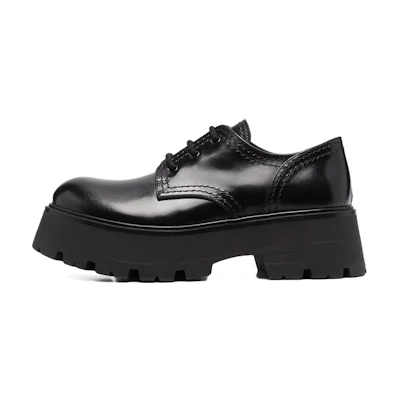 (W) Alexander McQueen Lace-Up Derby 'Black'