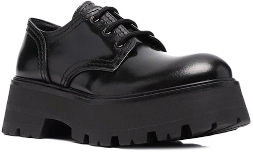 Alexander McQueen亞歷山大麥昆 Wander 皮革 厚底 Derby 女款 黑色 Order Alexander McQueen亞歷山大麥昆 Wander 皮革 厚底 Derby 女款 黑色