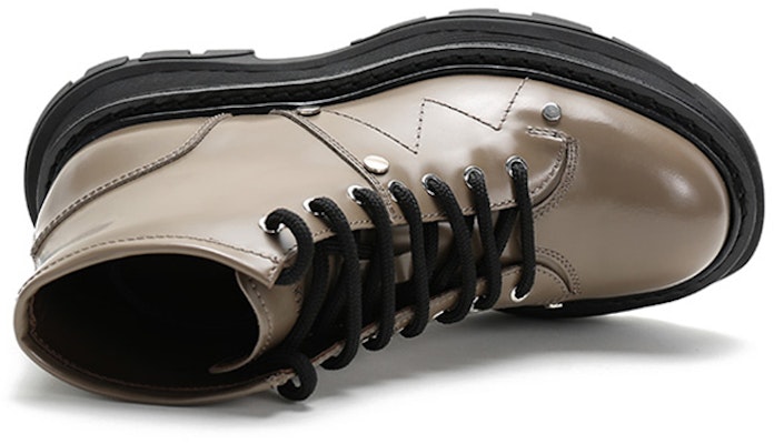 (Women) Alexander McQueen Lace Up Ankle Boots 'Khaki' 595469WHZ812610 Purchase (Women) Alexander McQueen Lace Up Ankle Boots 'Khaki' 595469WHZ812610