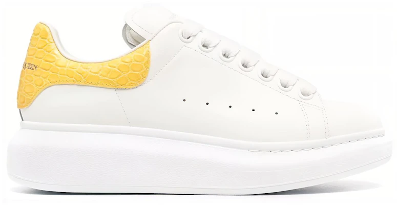 (Women) Alexander McQueen Lace Up Low Top 'White Yellow' 553770WIBNG9898 Order (Women) Alexander McQueen Lace Up Low Top 'White Yellow' 553770WIBNG9898