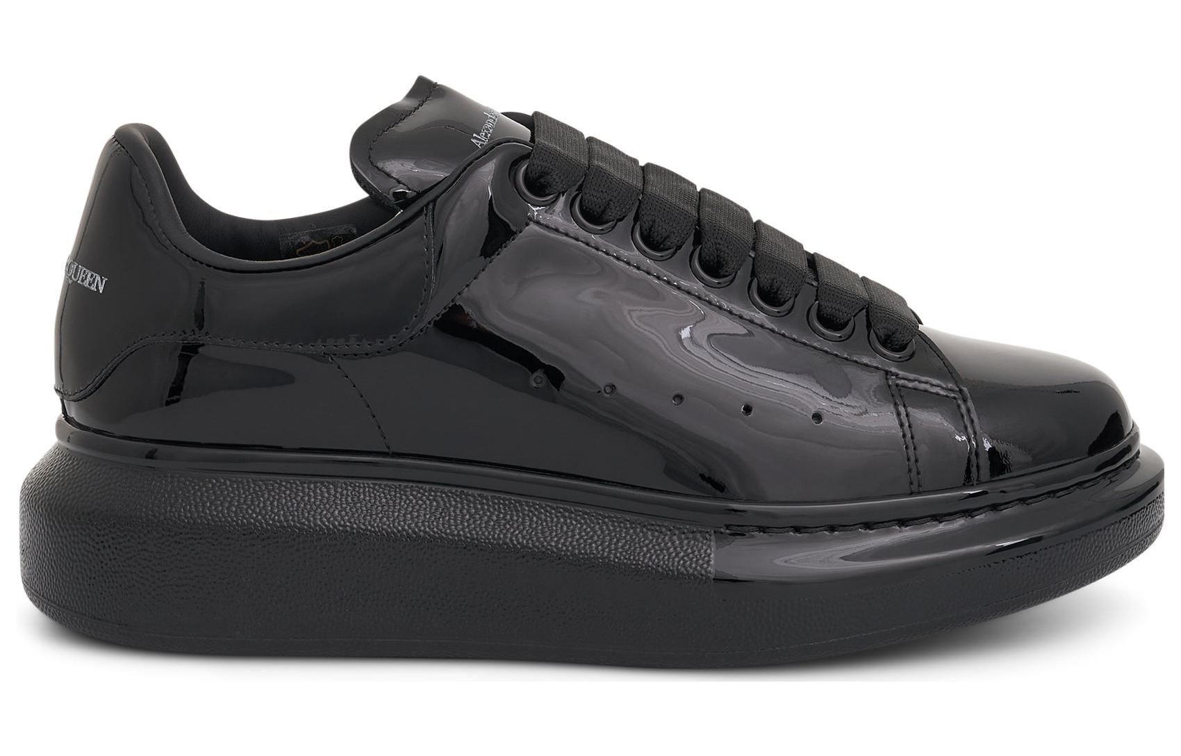 (W) Alexander McQueen Lace Up Sneaker 'Black Patent Leather' 圖 2