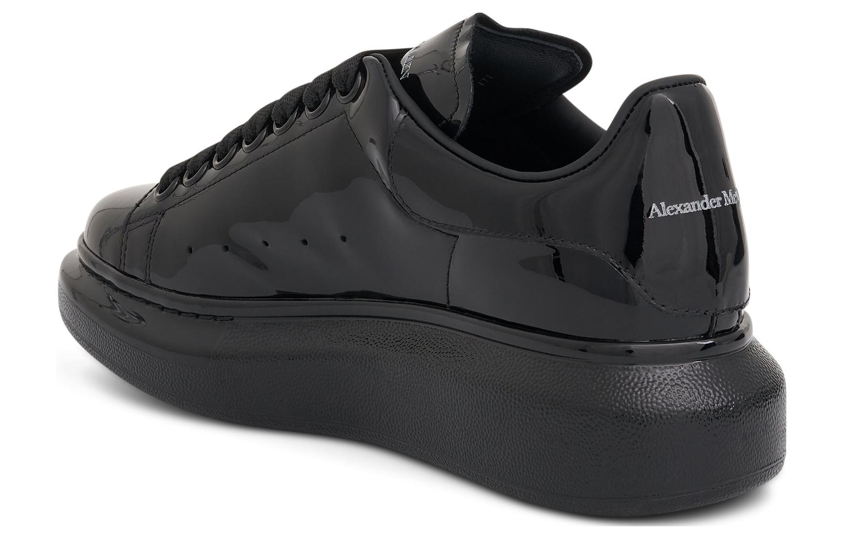 (W) Alexander McQueen Lace Up Sneaker 'Black Patent Leather' 圖 4